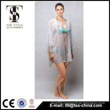 2016 new style summer grey color sexy lace beach dress for lady